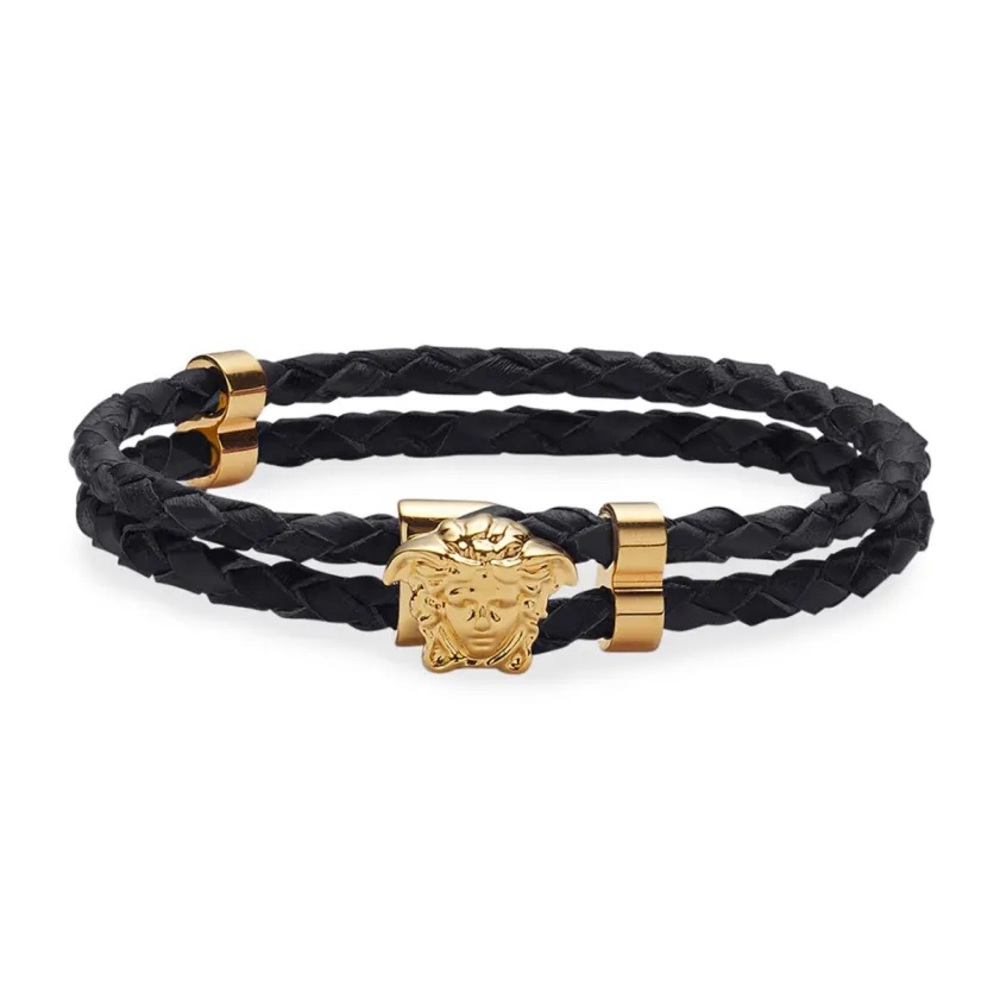 COPY - Versace
Men's Medusa Two-Row Braided Leather Bracelet